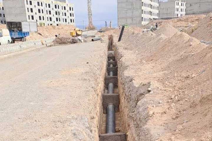 اجرای ۸۶۰۰ متر لوله‌گذاری فاضلاب در سطح شهر بیرجند